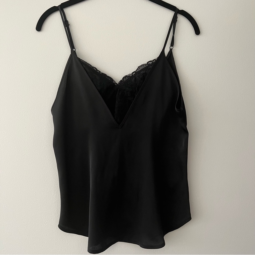 Express Black Lace Top